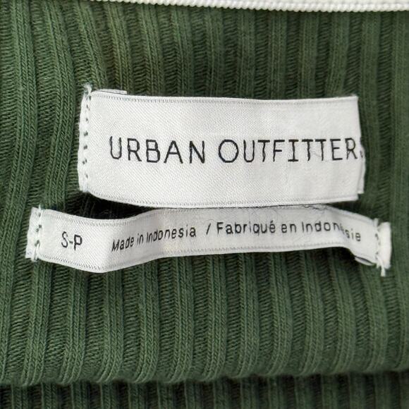 URBAN OUTFITTERS Ribbed Tube Top Green Women Size SP Fairycore Y2K Style Bandeau - Picture 3 of 4